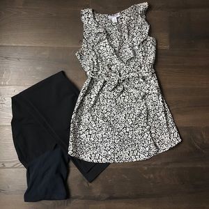 Pea in the Pod Dress Slacks + Motherhood Top - M